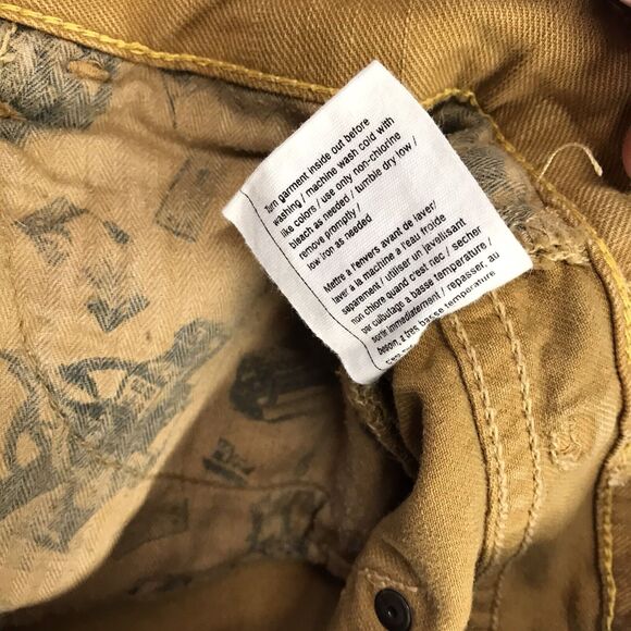 Anthropologie Pilcro and the Letterpress Stet Yellow Gold Tapered Leg Jeans 30 - Picture 8 of 10